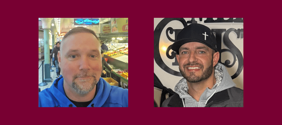 Headshots of John Bowden and Michael Fields, new Bermex team members in operations and gas leak survey leadership